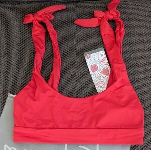 Toluca Swim Scarlet Clara Scoop Bikini Top XS/Small